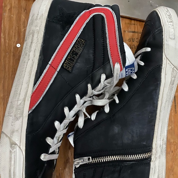 Golden Goose Mens High Top Slide Sneakers 45 New - Picture 2 of 9